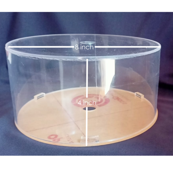 8 Inch Clear Acrylic Cake Spacer – 4 Inch Height Transparent Cake Separator