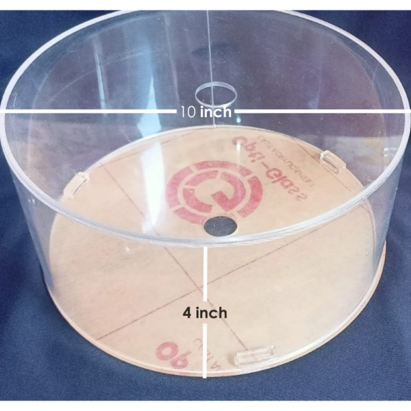 10 Inch Clear Acrylic Cake Spacer – 4 Inch Height Transparent Cake Separator