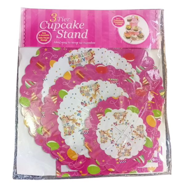 Premium 3 Tier Cupcake Stand | Elegant Dessert Display Stand