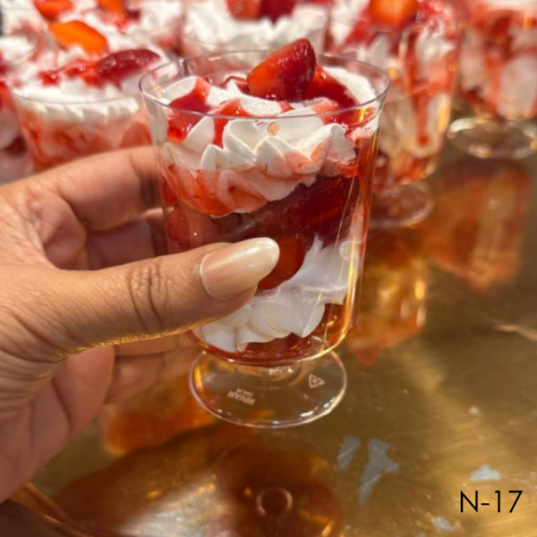 150 ML Acrylic Round Moose Cup With Stand Desert Cup N-17