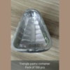Clear PVC Pastry Container Without Lid 100 Pieces Pack