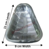 Clear PVC Pastry Container Without Lid 100 Pieces Pack
