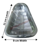Clear PVC Pastry Container Without Lid 100 Pieces Pack
