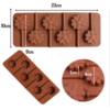 Daisy Flower Silicone Molds and Chocolate Moulds Dimensions with Stick Slots